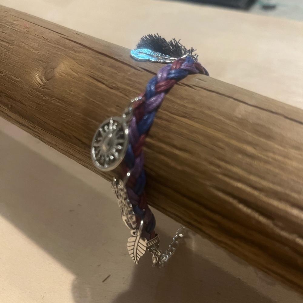 Braided Bracelet with Charms